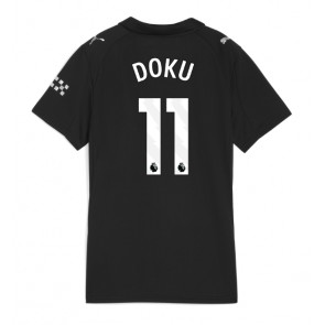 Manchester City Jeremy Doku #11 Dámské Venkovní Dres 2025-26 Krátký Rukáv
